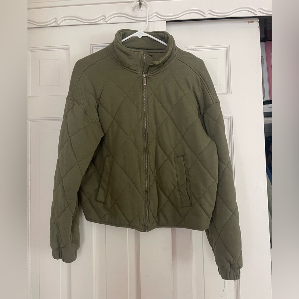 Olive Sanctuary Zip Up